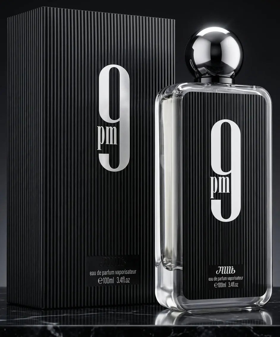 Afnan 9 PM Eau de Parfum for Men – 100ml / 3.4 oz Long-Lasting Sweet & Spicy Evening Cologne My store