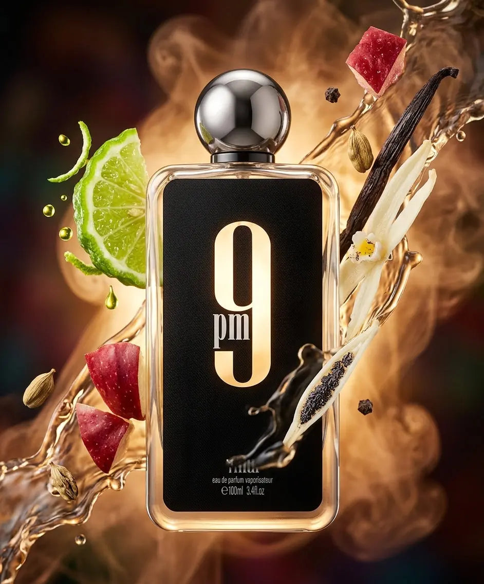 Afnan 9 PM Eau de Parfum for Men – 100ml / 3.4 oz Long-Lasting Sweet & Spicy Evening Cologne My store